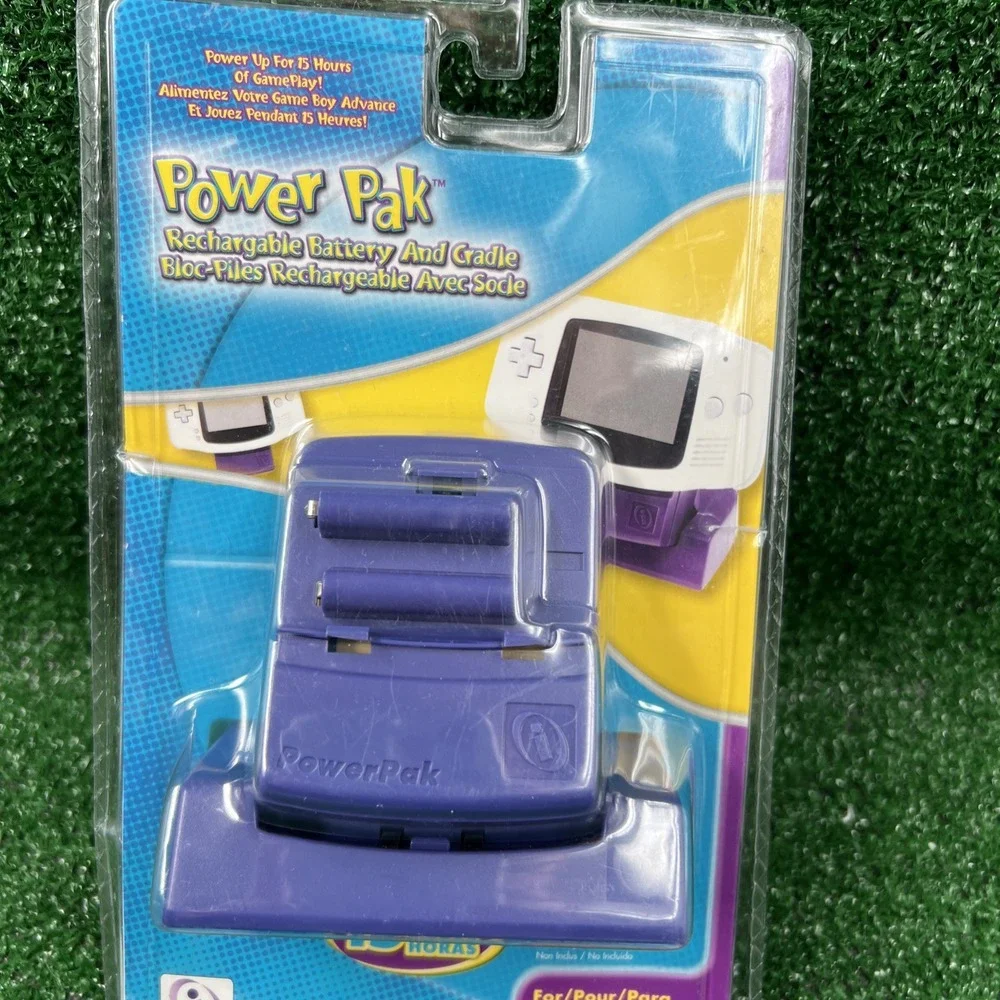 Power Pak Rechargeable Battery &‎ Cradle for Nintendo Game Boy Advance New